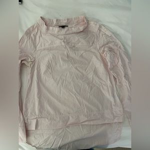 Pink and White Boatneck Long Sleeve | J.Crew XS